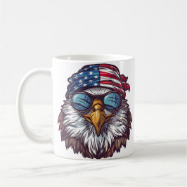Patriotic Örn American flagga Kaffemugg
