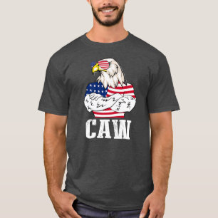 Patriotic Örn Caw 4:e juli Amerikanska T Shirt