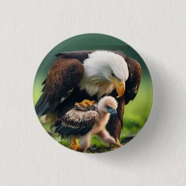 Patriotic Örn Far's Day Wildlife Gift Knapp