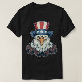 Patriotic Örn i farbror Sam Hat T Shirt