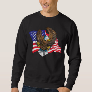 Patriotic Örn Lång Ärmad Tröja