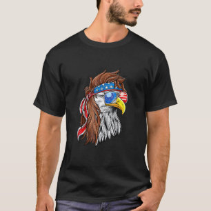 Patriotic Örn Mullet Usa American Flagga 4th T Shirt