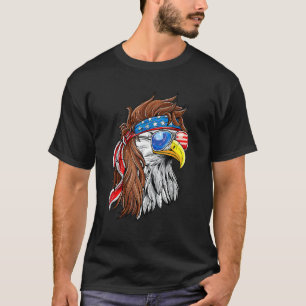 Patriotic Örn Mullet Usa American Flagga 4th T Shirt