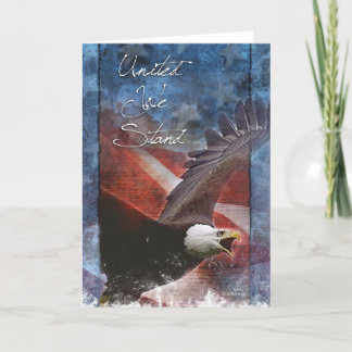 Patriotic Örn på flygkortet ETSY Kort