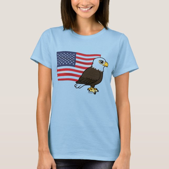 Patriotic Örn T Shirt (Framsida)