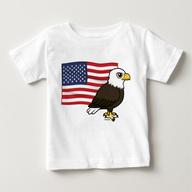 Patriotic Örn T Shirt (Framsida)