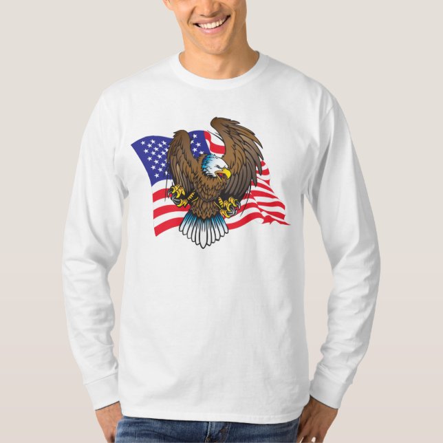 Patriotic Örn T Shirt (Framsida)