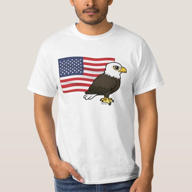 Patriotic Örn T Shirt (Framsida)