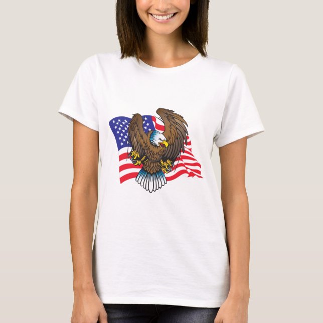 Patriotic Örn T Shirt (Framsida)