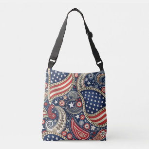 Patriotic Paisley Axelväska