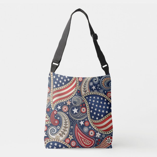 Patriotic Paisley Axelväska (Framsida)