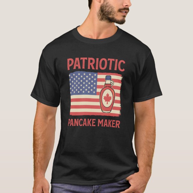 Patriotic Pancake Maker Waffle Flapjack Pancake Ma T Shirt (Framsida)