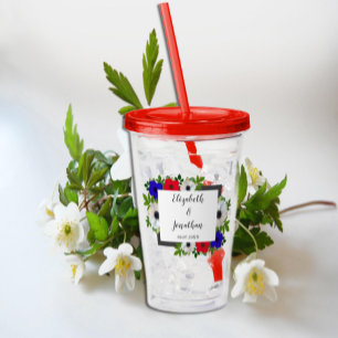 Patriotic Panda Anemone Bröllop Take Away Mugg