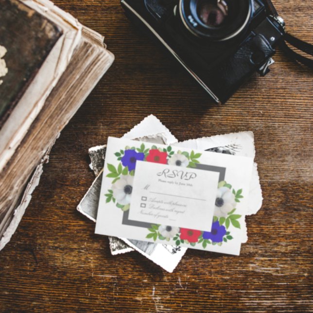 Patriotic Panda Anemone OSA Kort (Skapare uppladdad)