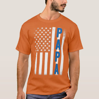 Patriotic Pappa American Flagga T Shirt