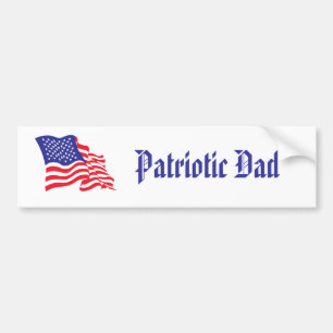 Patriotic Pappa Bildekal