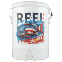 Patriotic Pappa Igloo halv Gallon Beverage Cooler