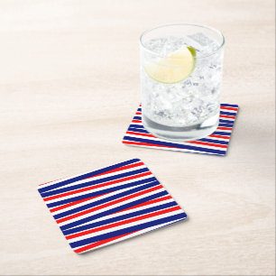 Patriotic Papper Drink Underlägg Kvadrat