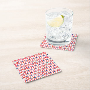 Patriotic Papper Drink Underlägg Kvadrat
