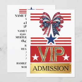 PATRIOTIC PARTY VIP-tillträde Inbjudningar
