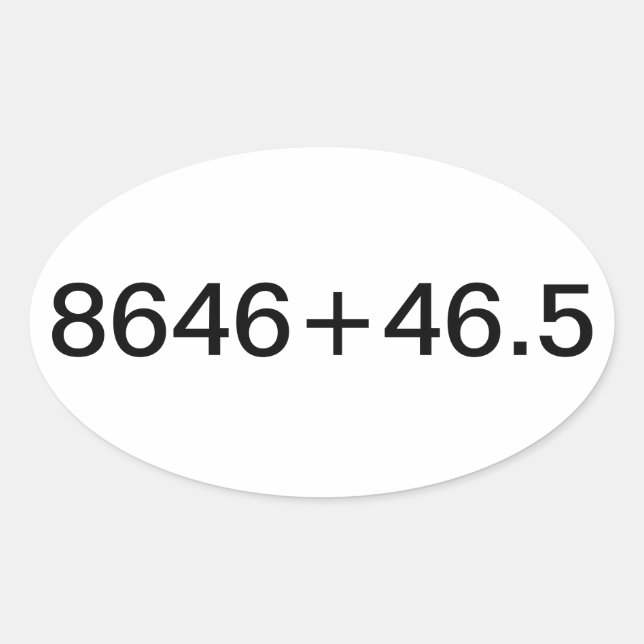 Patriotic påstående ovalt klistermärke (Framsida)