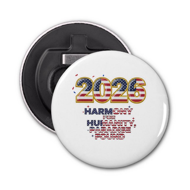 Patriotic Peace Decal Flasköppnare (Framsidan)