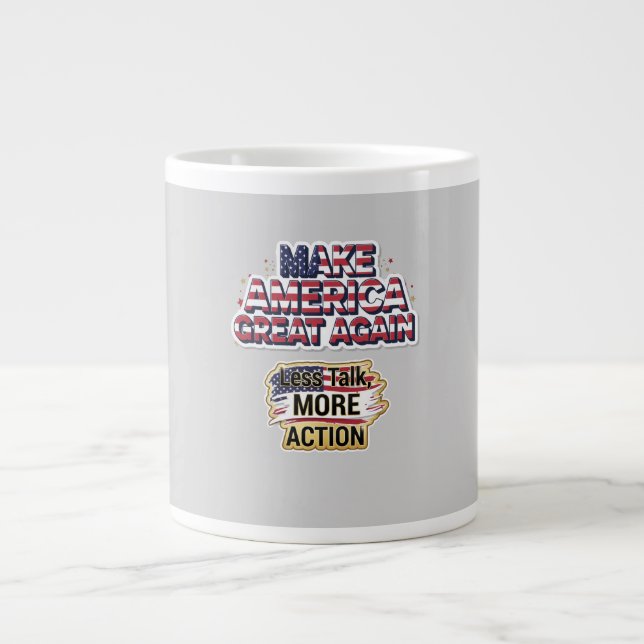 Patriotic Peace Decal Jumbo Mugg (Framsidan)