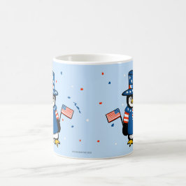 Patriotic Penguin Kaffemugg