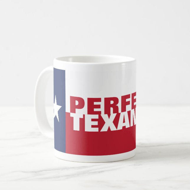 Patriotic PERFEKT TEXAN Kaffemugg (Framsida vänster)
