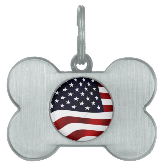 Patriotic Pet Tag ID-bricka Husdjur (Framsidan)