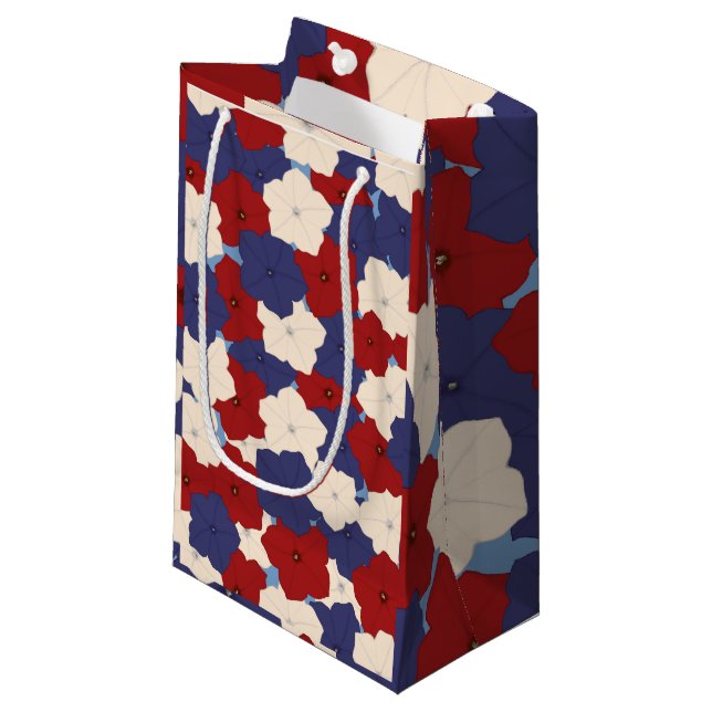 Patriotic Petunias Large Gift Bag (Framsidan Vinklad)
