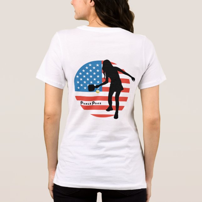 Patriotic Pickleball T-Shirt av Pickle Pea (Baksida)