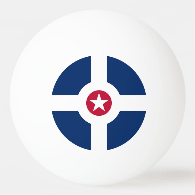 Patriotic ping pong boll med Flagga Indianapolis (Framsidan)