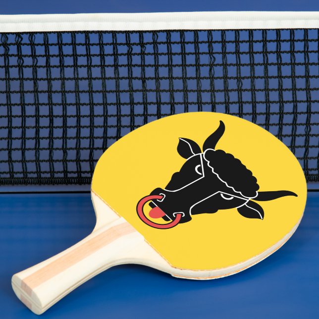 Patriotic, ping pong paddle with Flag of Uri Pingisracket (Insitu)