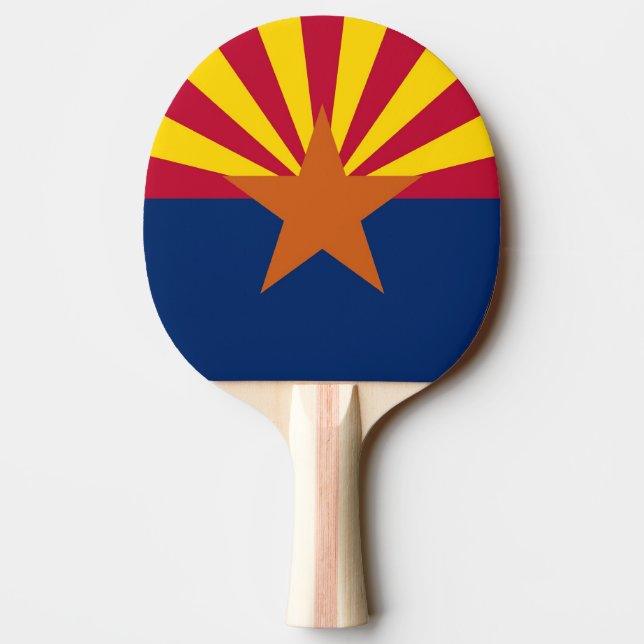 Patriotic, pingpongpaddel med Flagga av Arizona Pingisracket (Baksidan)