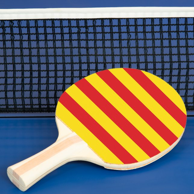 Patriotic, pingpongpaddel med Flagga av Katalonien Pingisracket (Insitu)