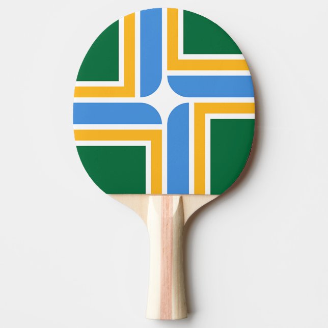 Patriotic, pingpongpaddel med Flagga av Portland Pingisracket (Framsidan)