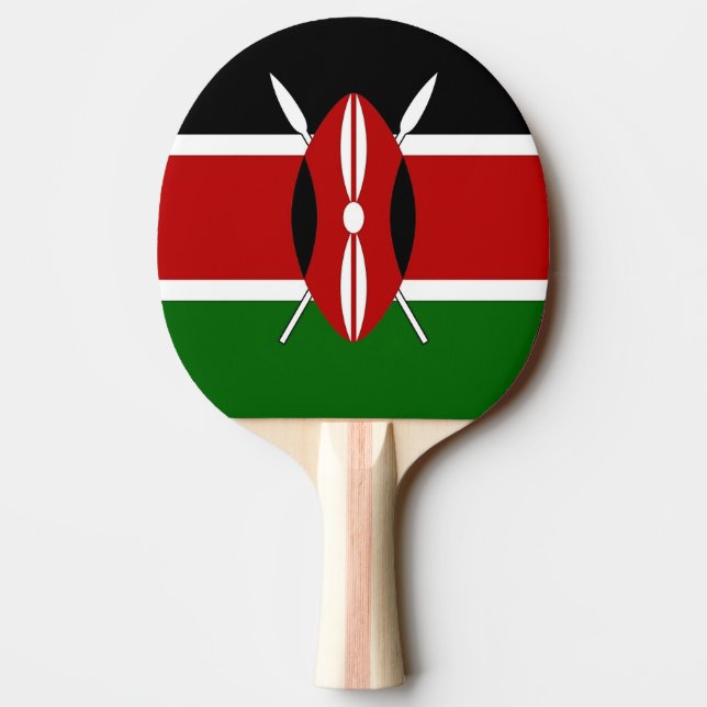 Patriotic, pingpongpaddel med Flagga från Kenya Pingisracket (Baksidan)