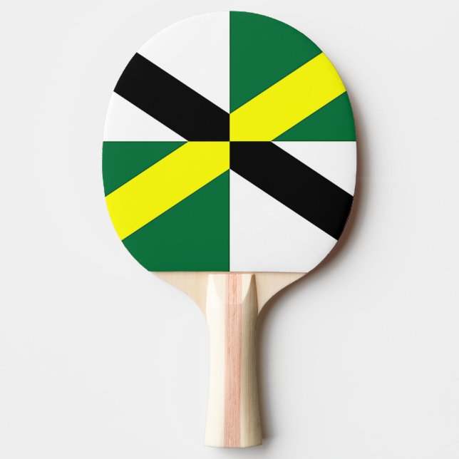Patriotic, pingpongpaddel med Montereys Flagga Pingisracket (Framsidan)