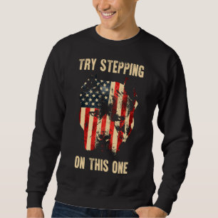 Patriotic Pitbull Lång Ärmad Tröja
