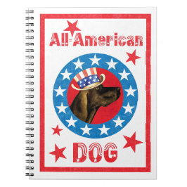 Patriotic Plott Hound Anteckningsbok