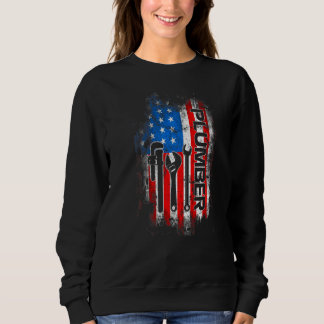 Patriotic Plumber 4:e juli Plumber Plumber T Shirt