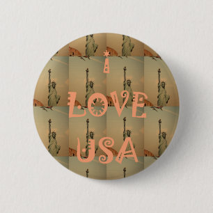 Patriotic Pop Art: "I Kärlek USA" Graphic Art Desi Knapp