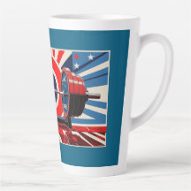 Patriotic Pop Art Olympic Barbell Set