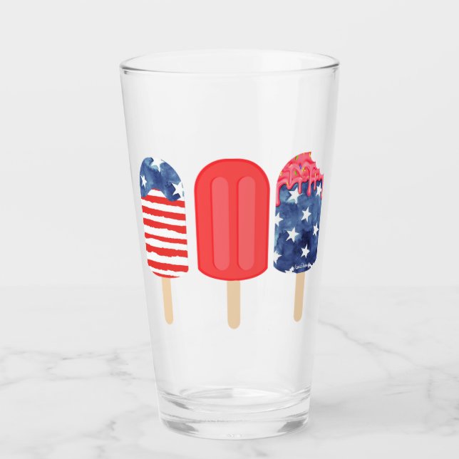 Patriotic Popsicle Glaskopp (Framsida)