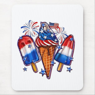 Patriotic Popsicles Ice Cream 4:e juli Musmatta
