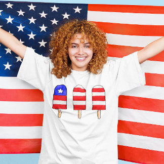 Patriotic Popsicles T Shirt