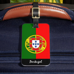 Patriotic Portugal Luggage Tags, Portugisiska Flag Bagagebricka