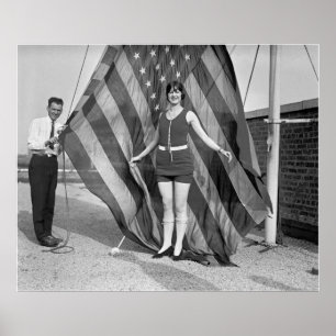 Patriotic Pose, 1920-talet Poster