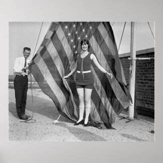Patriotic Pose, 1920-talet Poster